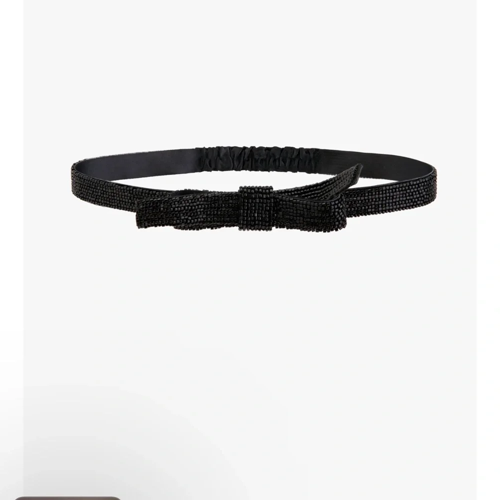 Zara limited edition beaded bow belt
